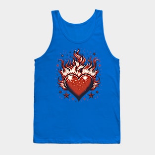 Burning heart Tank Top